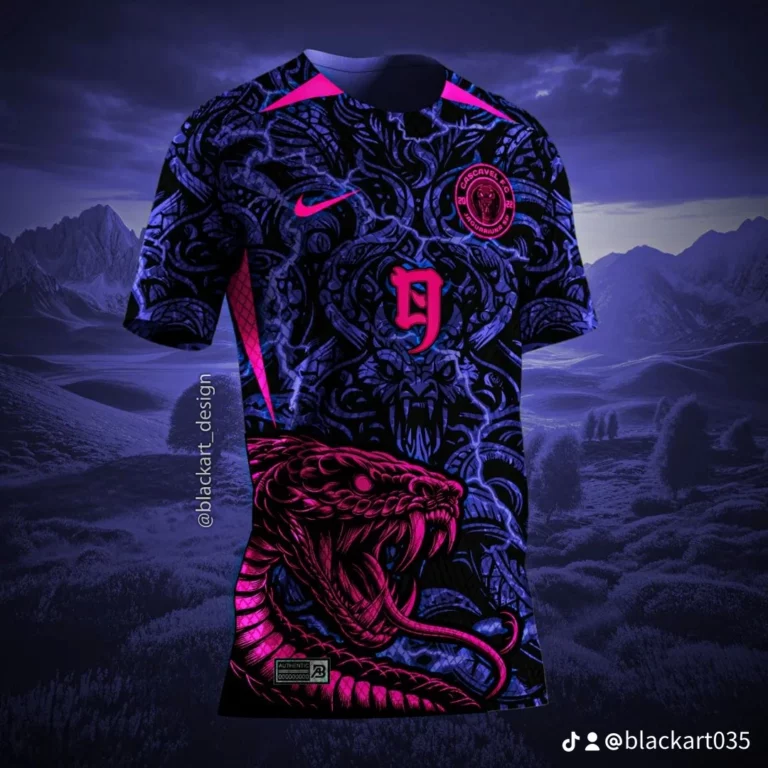 Camisa de Interclasse Serpente Roxa - Arte Vetor Sublimação CorelDRAW e PDF
