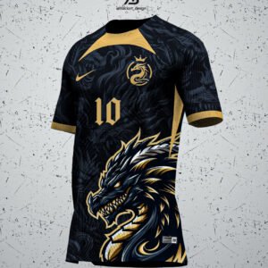 ARTE VETOR DRAGÃO DOURADO