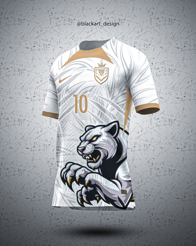 Camisa de Interclasse Pantera Dourada V1 - Arte Vetor Sublimação CorelDRAW e PDF