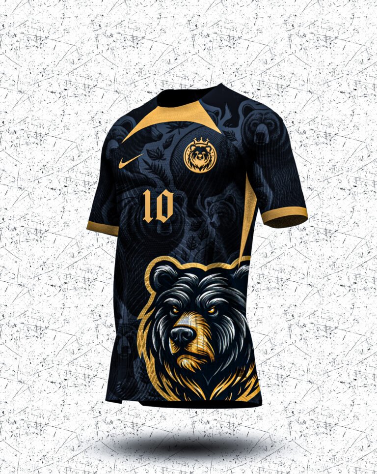 Camisa de Interclasse Urso Dourado - Arte Vetor Sublimação CorelDRAW e PDF
