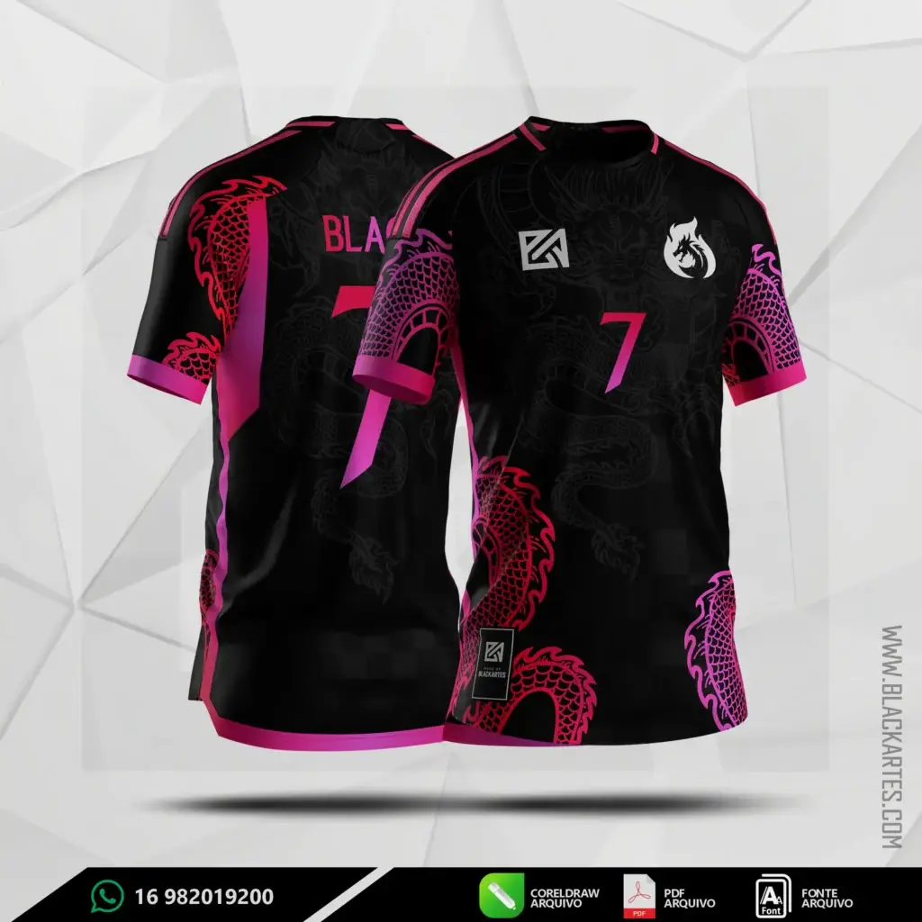 ARTE VETOR DRAGÃO ROSA 2023 - Hover
