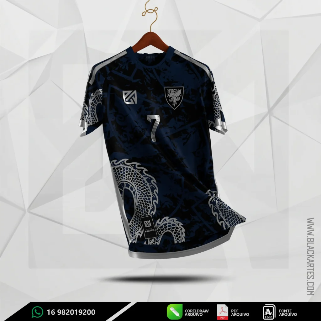 ARTE VETOR DRAGÃO AZUL 2023