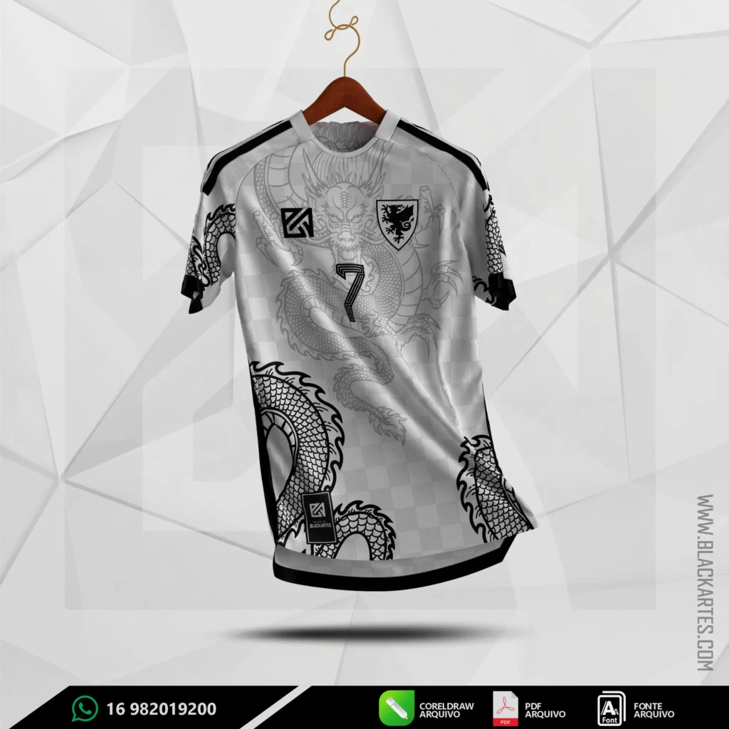 ARTE VETOR DRAGÃO BLACK 2023