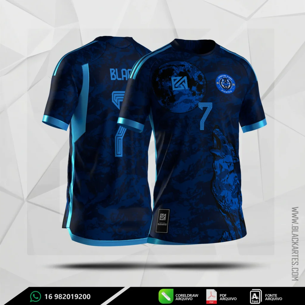 ARTE VETOR LOBO AZUL 2023 - Hover