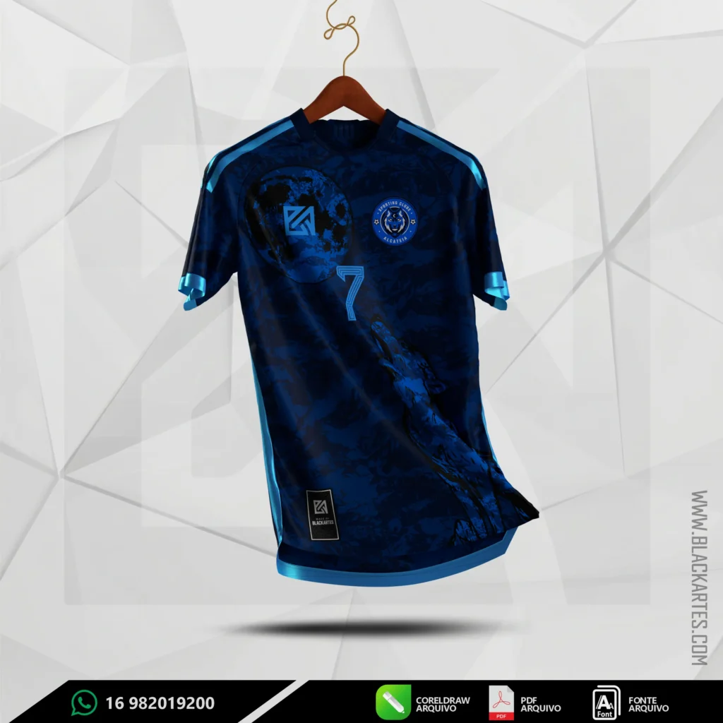 ARTE VETOR LOBO AZUL 2023