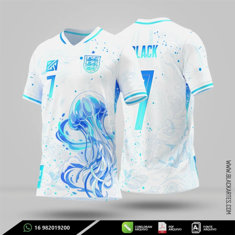 Camisa de Interclasse Água viva 2026 - Arte Vetor Sublimação CorelDRAW e PDF