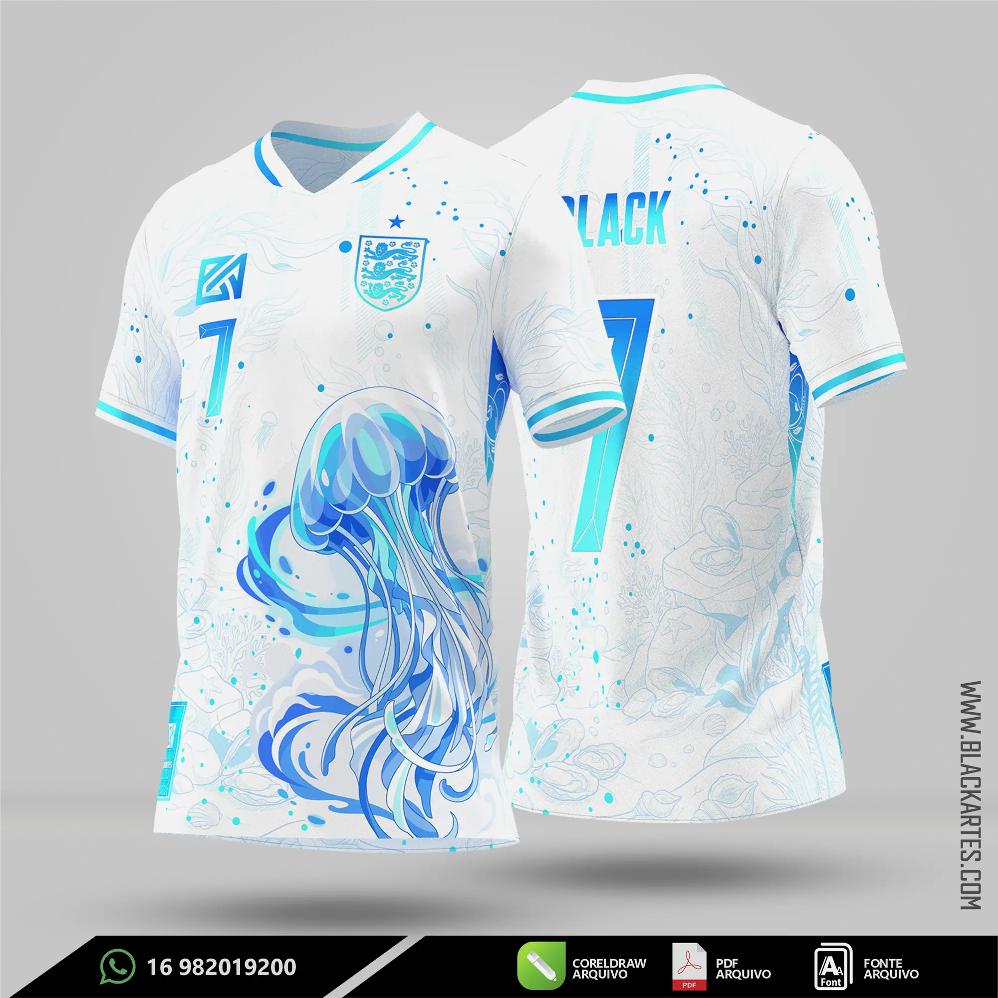 Camisa de Interclasse Água viva 2026 - Arte Vetor Sublimação CorelDRAW e PDF