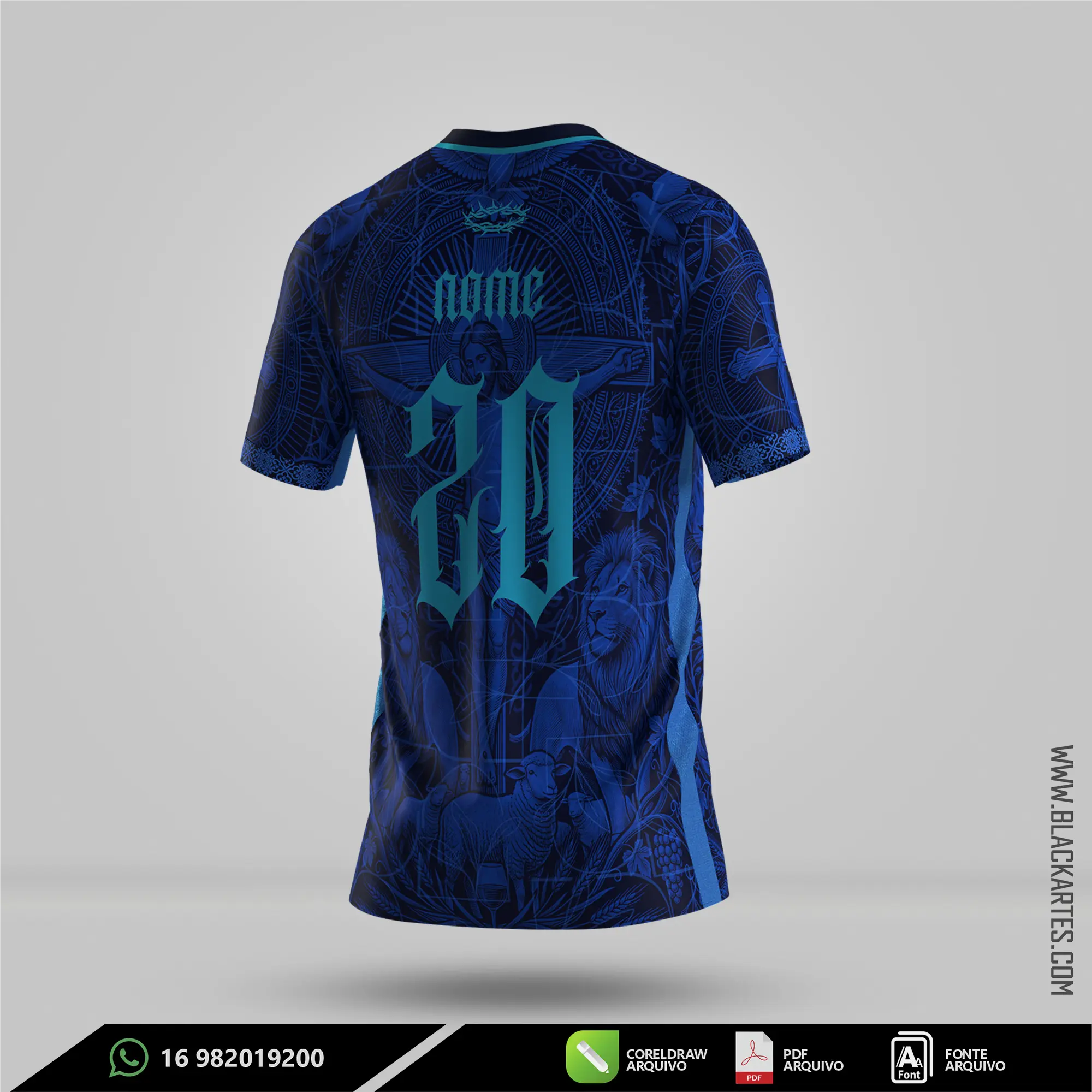 Camisa de Interclasse Jesus 2026 - Arte Vetor Sublimação CorelDRAW e PDF - miniatura 3