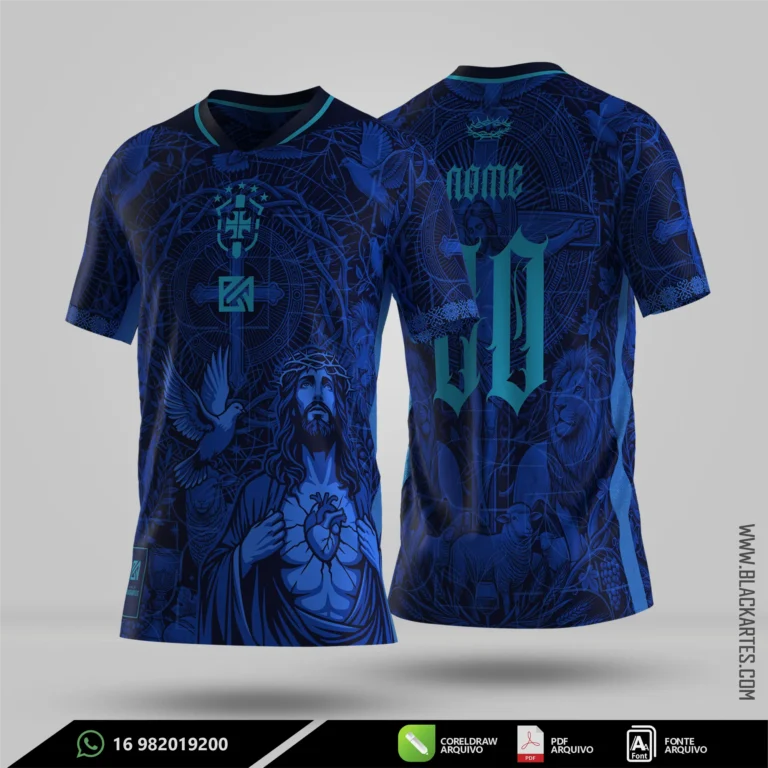 Camisa de Interclasse Jesus 2026 - Arte Vetor Sublimação CorelDRAW e PDF