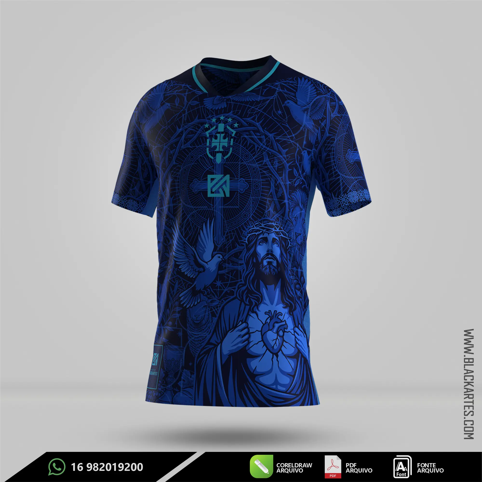 Camisa de Interclasse Jesus 2026 - Arte Vetor Sublimação CorelDRAW e PDF - miniatura 2