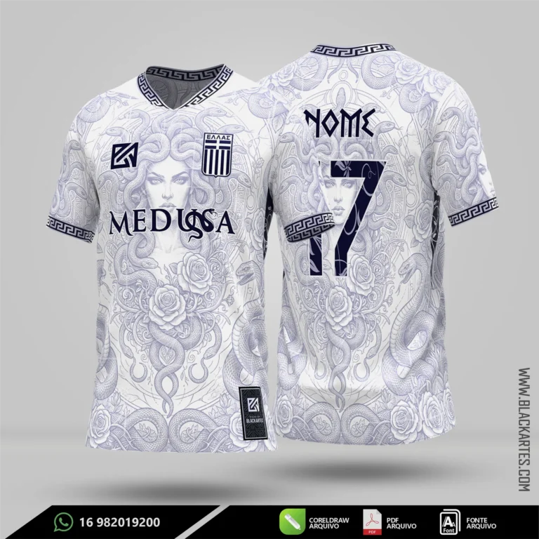 Camisa de Interclasse Medusa 2026 - Arte Vetor Sublimação CorelDRAW e PDF