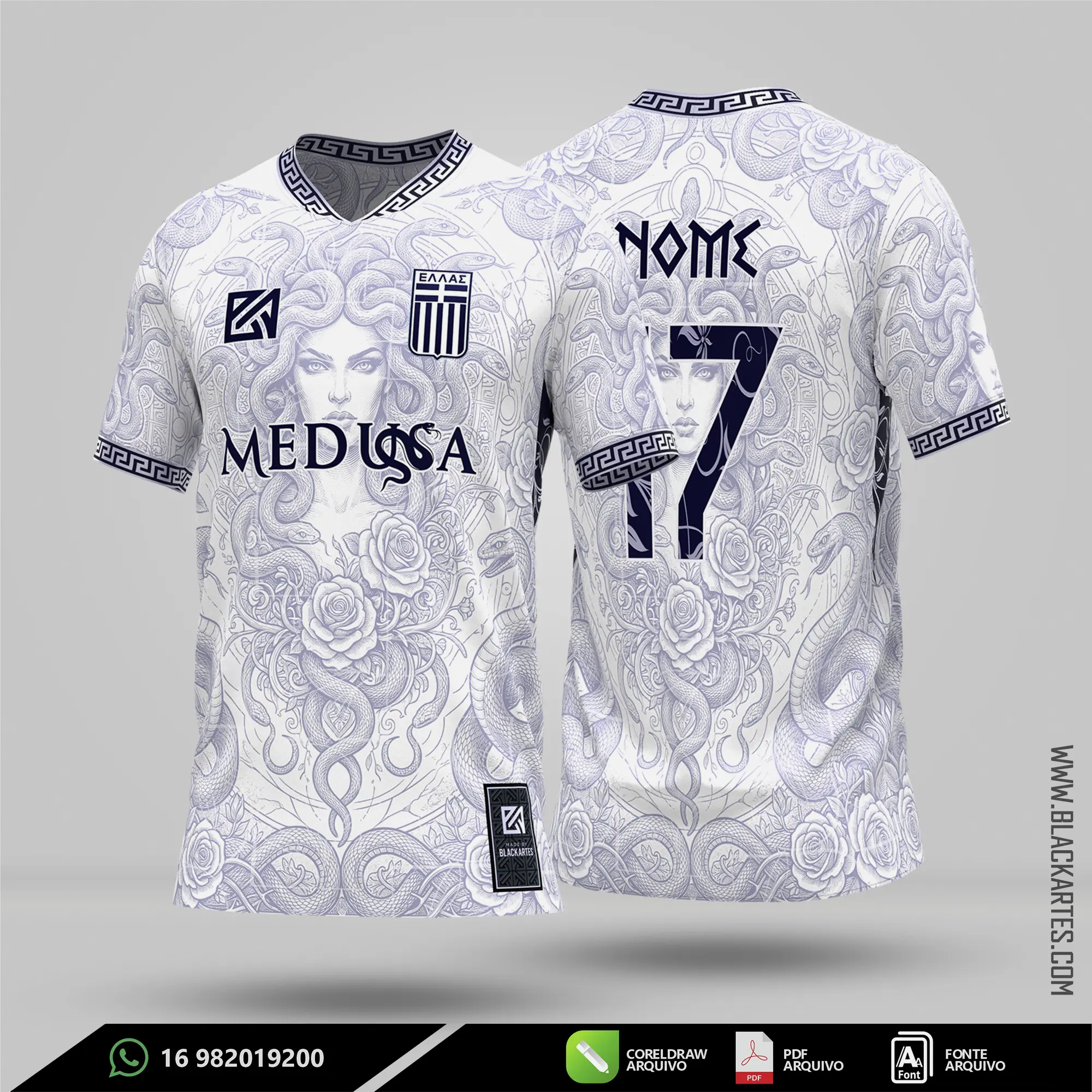 Camisa de Interclasse Medusa 2026 - Arte Vetor Sublimação CorelDRAW e PDF