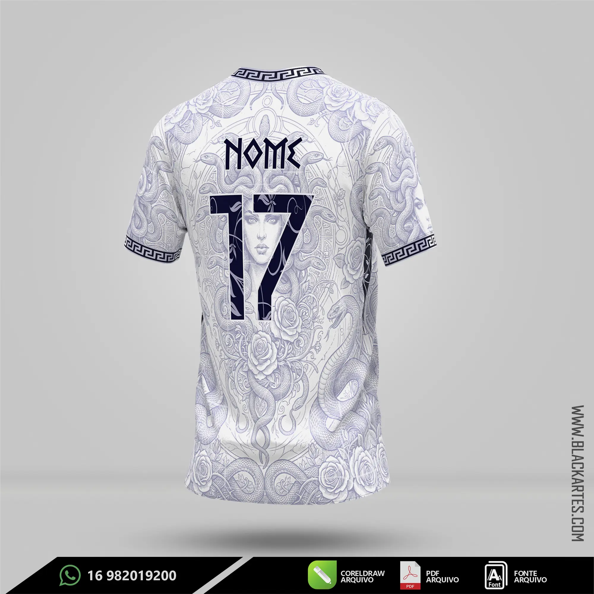 Camisa de Interclasse Medusa 2026 - Arte Vetor Sublimação CorelDRAW e PDF - miniatura 3