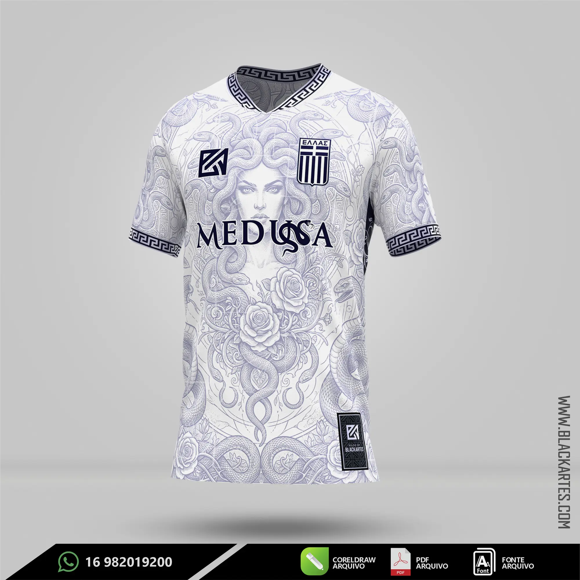 Camisa de Interclasse Medusa 2026 - Arte Vetor Sublimação CorelDRAW e PDF - miniatura 2