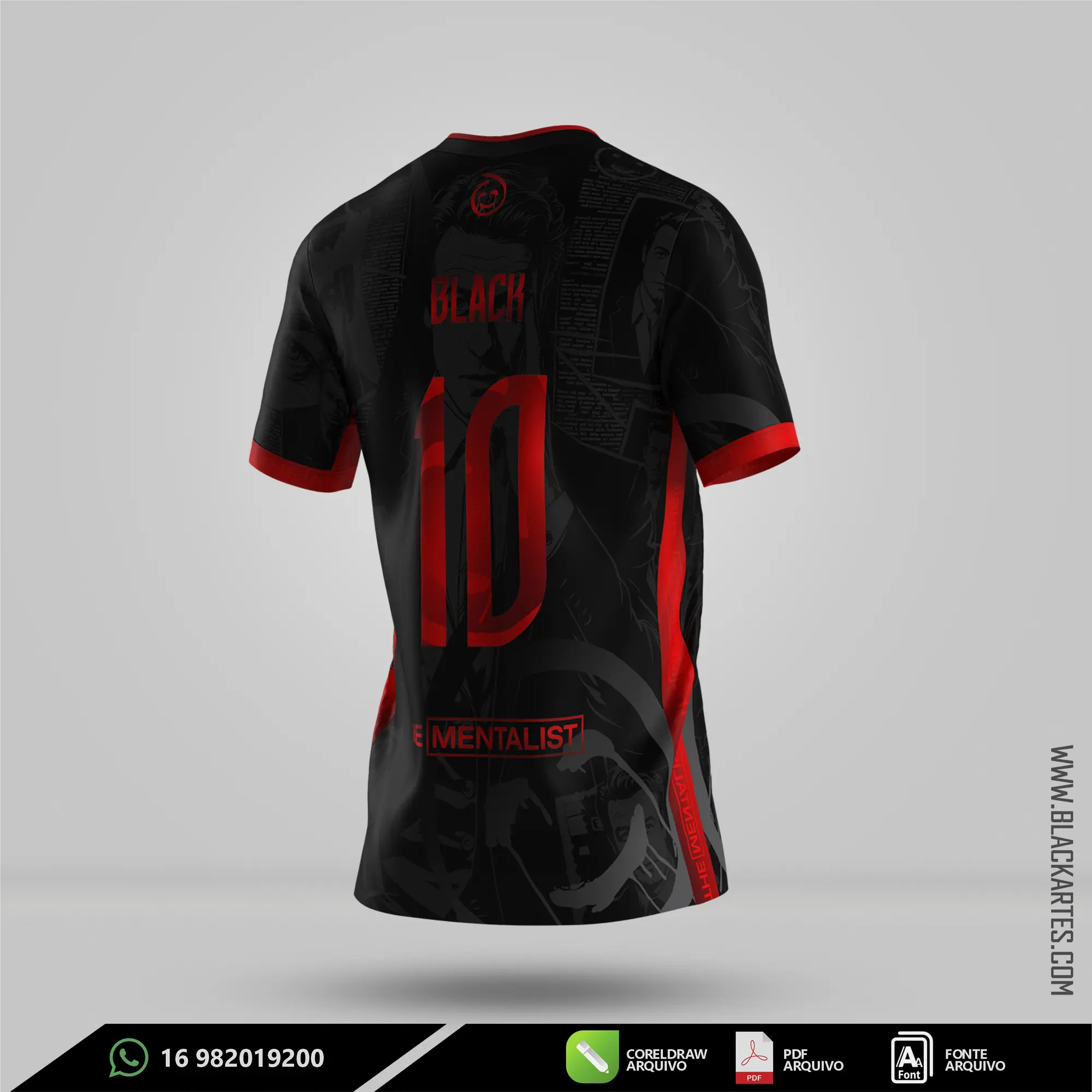 Camisa de Interclasse Mentalista 2026 - Arte Vetor Sublimação CorelDRAW e PDF - miniatura 3