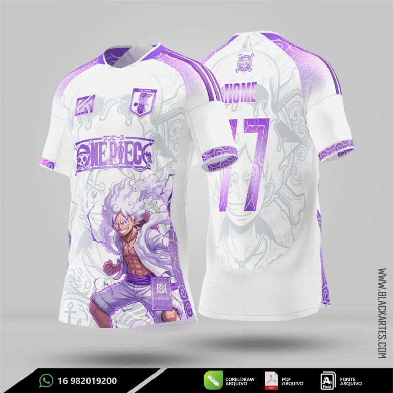 Camisa de Interclasse One piece 2026 - Arte Vetor Sublimação CorelDRAW e PDF