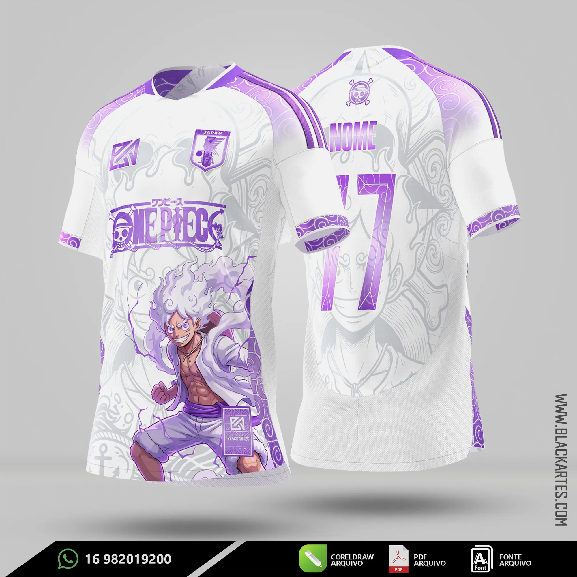 Camisa de Interclasse One piece 2026 - Arte Vetor Sublimação CorelDRAW e PDF