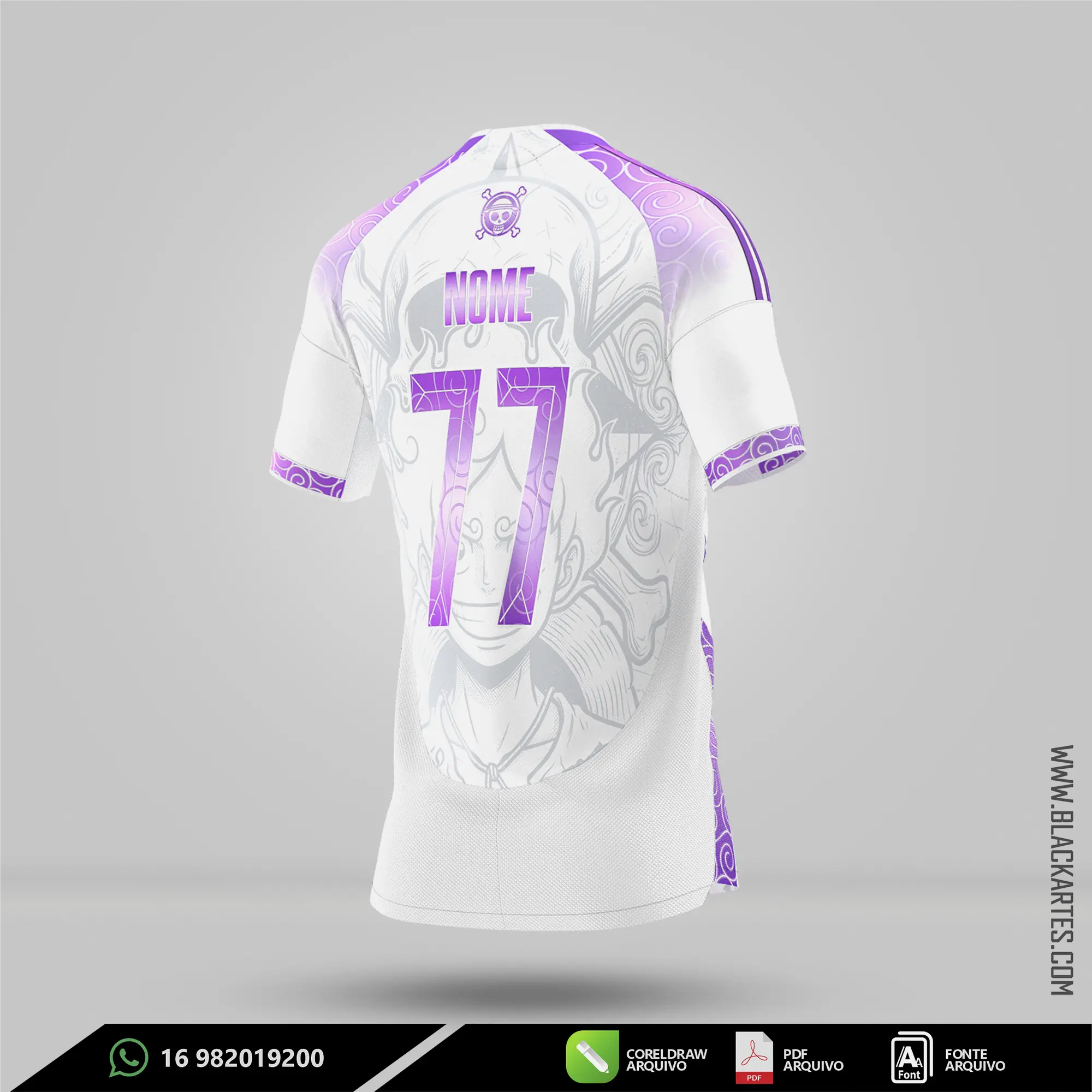 Camisa de Interclasse One piece 2026 - Arte Vetor Sublimação CorelDRAW e PDF - miniatura 3