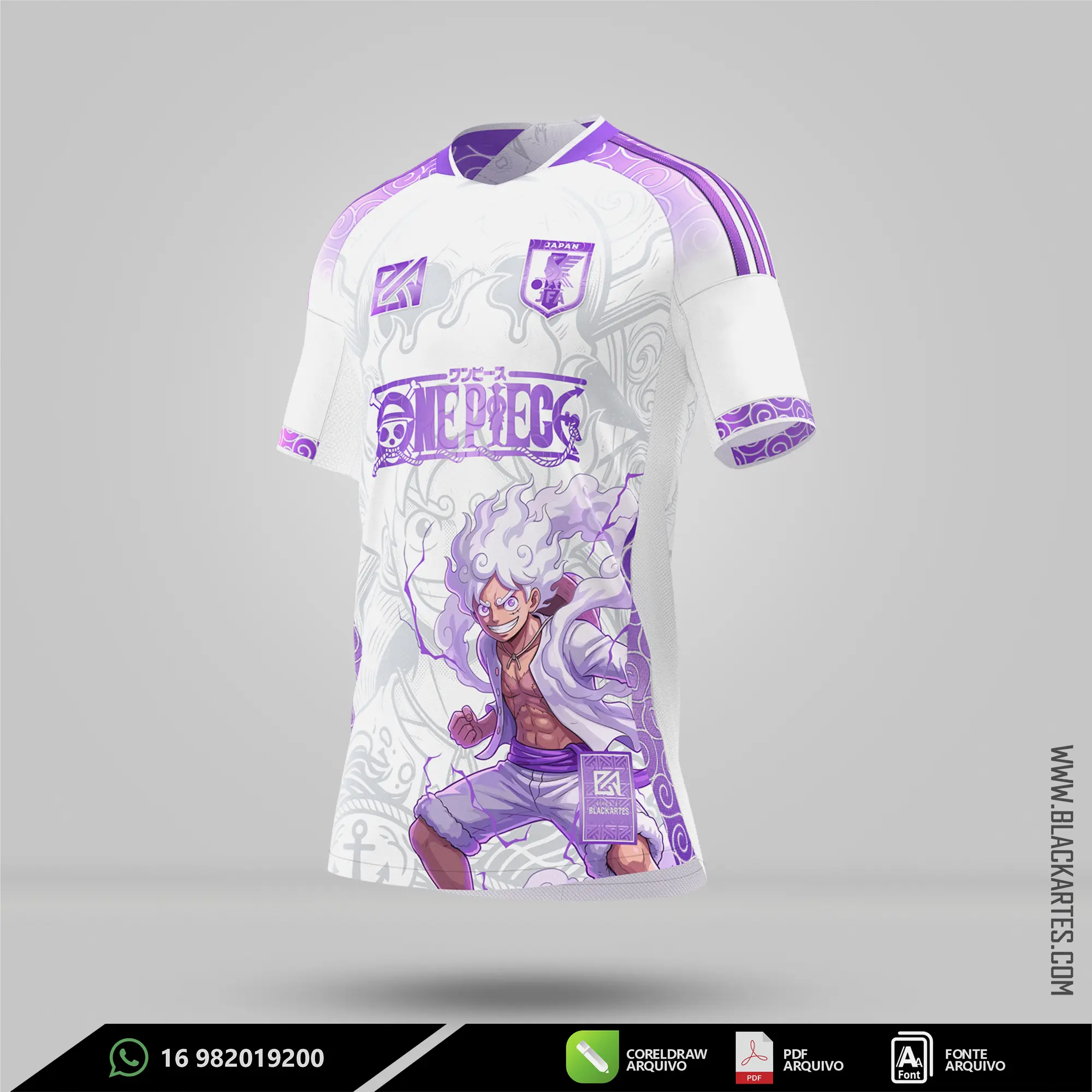 Camisa de Interclasse One piece 2026 - Arte Vetor Sublimação CorelDRAW e PDF - miniatura 2