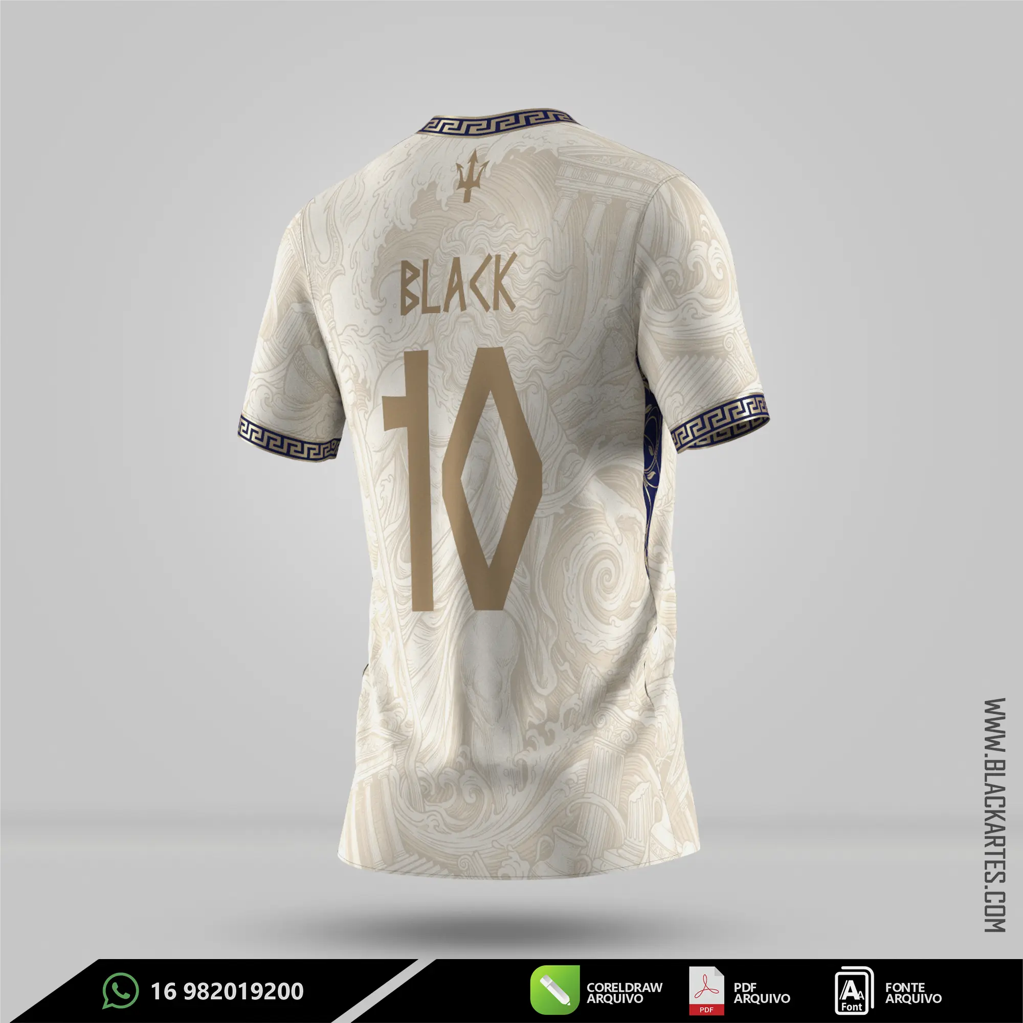 Camisa de Interclasse Poseidon 2026 - Arte Vetor Sublimação CorelDRAW e PDF - miniatura 3