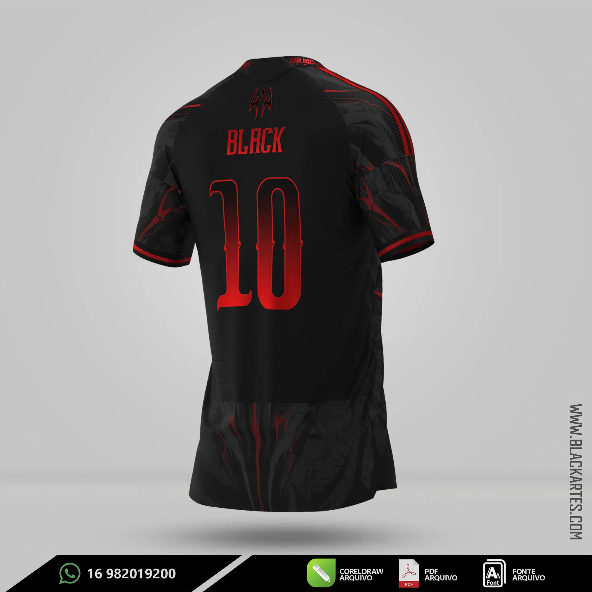 Camisa de Interclasse Sukuna - Arte Vetor Sublimação CorelDRAW e PDF - miniatura 3