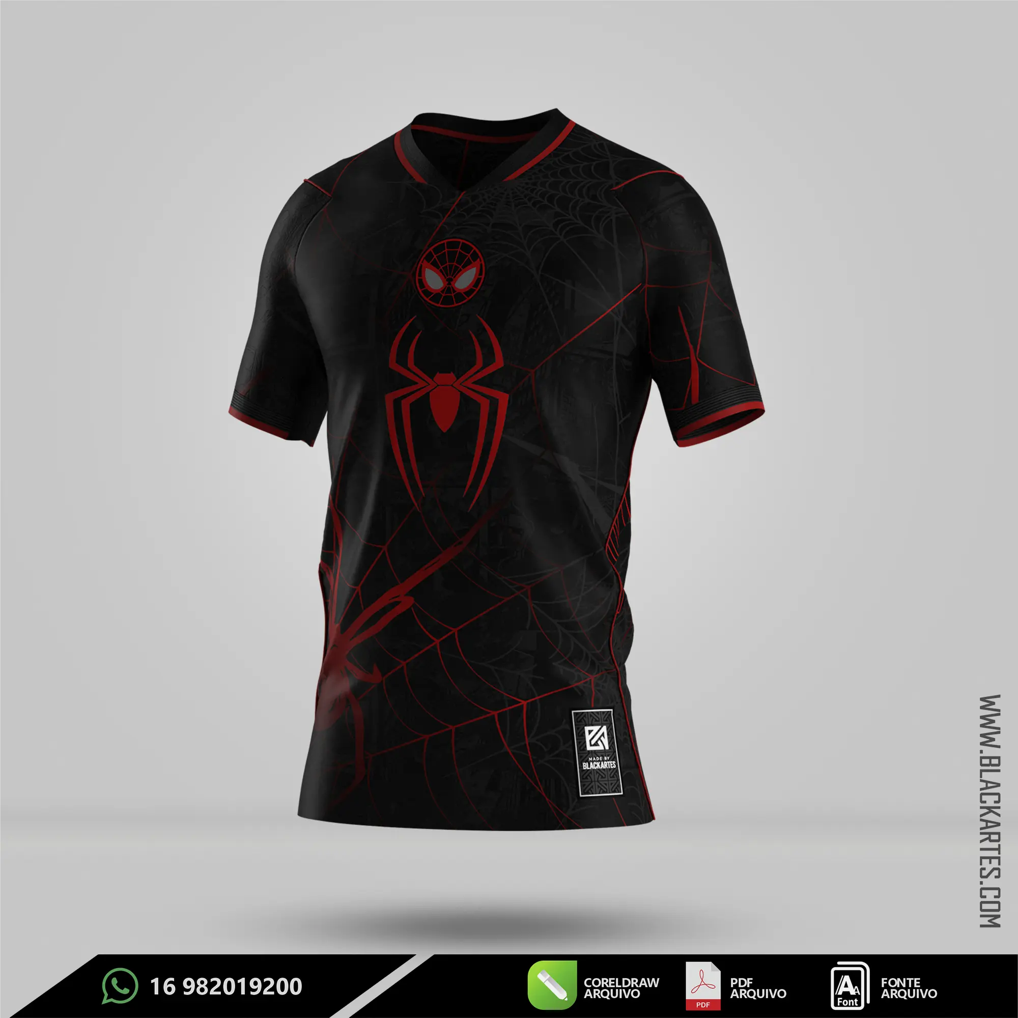 Camisa de Interclasse Spider Man - Arte Vetor Sublimação CorelDRAW e PDF - miniatura 2